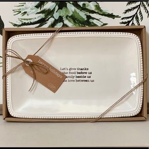 Mud Pie Thanksgiving Boxed Plate